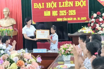 ĐẠI HỘI LIÊN ĐỘI TRƯỜNG TIỂU HỌC TÂN KHÁNH NĂM HỌC 2025-2026